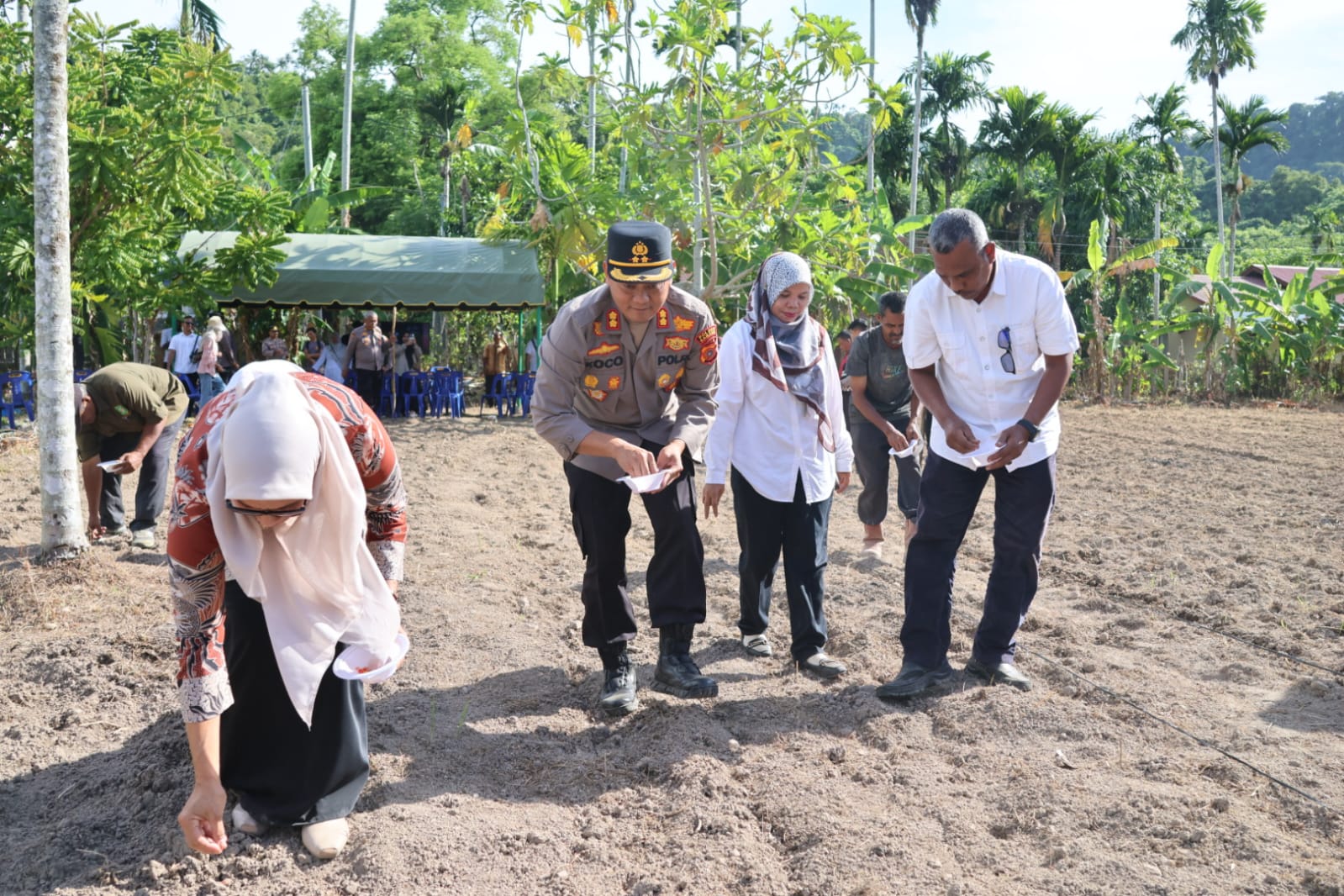 Polres Sabang Tanam Jagung Serentak