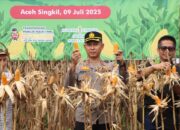 Polres Aceh Singkil Bantu Tanam Dan Panen Jagung Dukung Swasembada Pangan Nasional