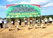 Polres Aceh Timur Tanam Jagung Seluas Dua Hektare