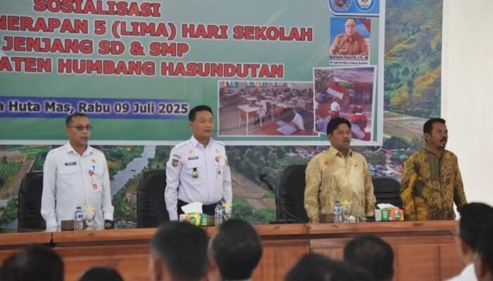 Pemkab Humbahas Terapkan 5 Hari Sekolah