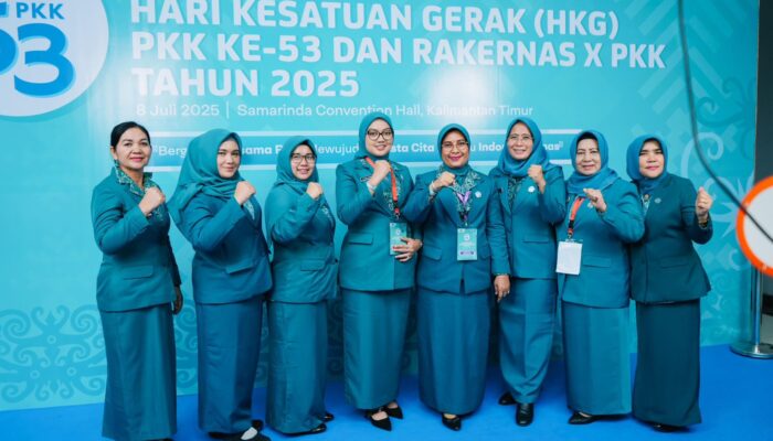 Ketua TP PKK Kota Binjai Hadiri Puncak HKG Ke-53 Dan Rakernas X PKK Di Samarinda