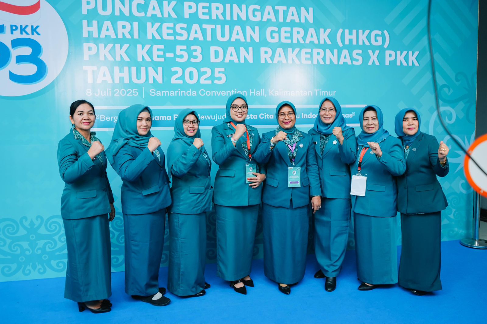 Ketua TP PKK Kota Binjai Hadiri Puncak HKG Ke-53 Dan Rakernas X PKK Di Samarinda