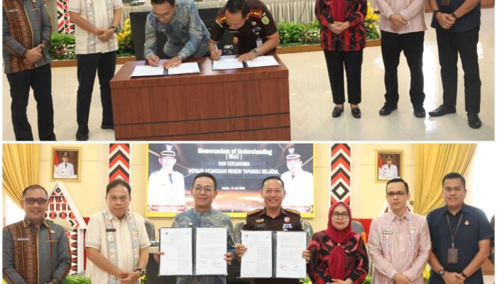 Pemkab Tapsel Jalin Kerja Sama Dengan Kejaksaan Dan Kantor Pertanahan
