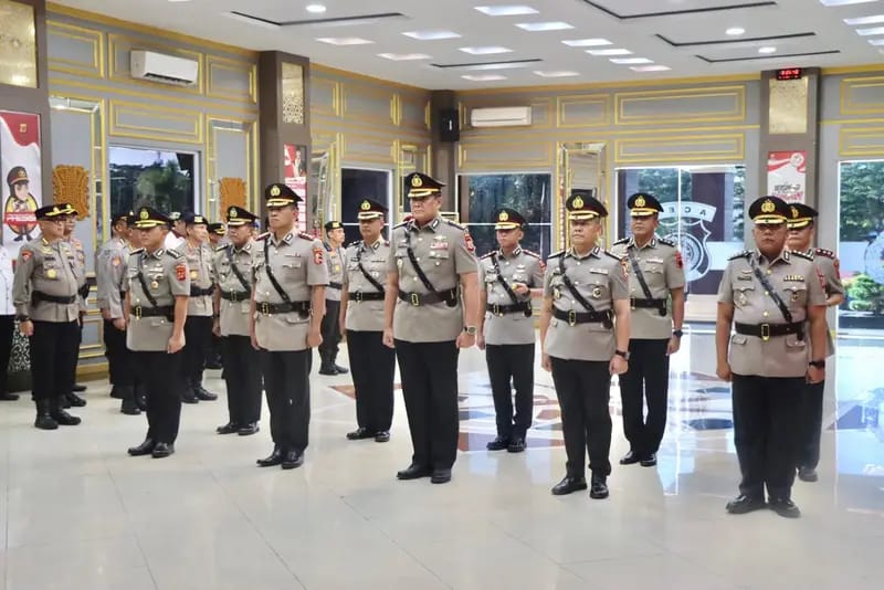 Kapolda Aceh Pimpin Sertijab Empat Pejabat Utama dan Dua Kapolres