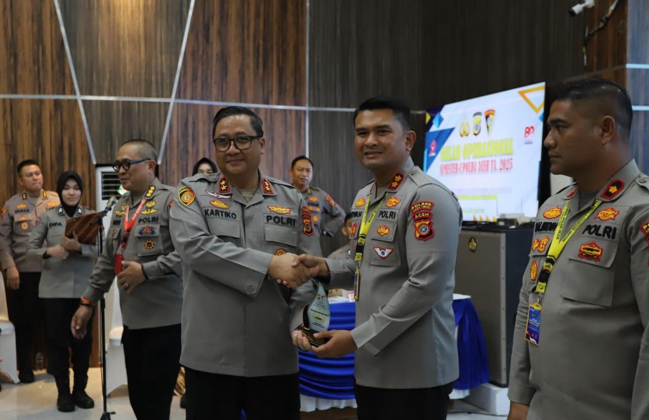 Kapolres Aceh Timur Boyong Dua Penghargaan Polda Aceh