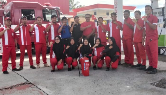 SPBU Oyon Segera Beroperasi, Karyawan Ikuti Simulasi Pemadaman Kebakaran