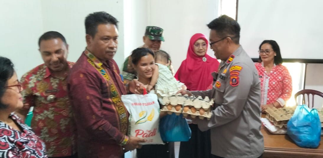 Polres Pematangsiantar Saksikan Penyerahan Donasi Cegah Stunting