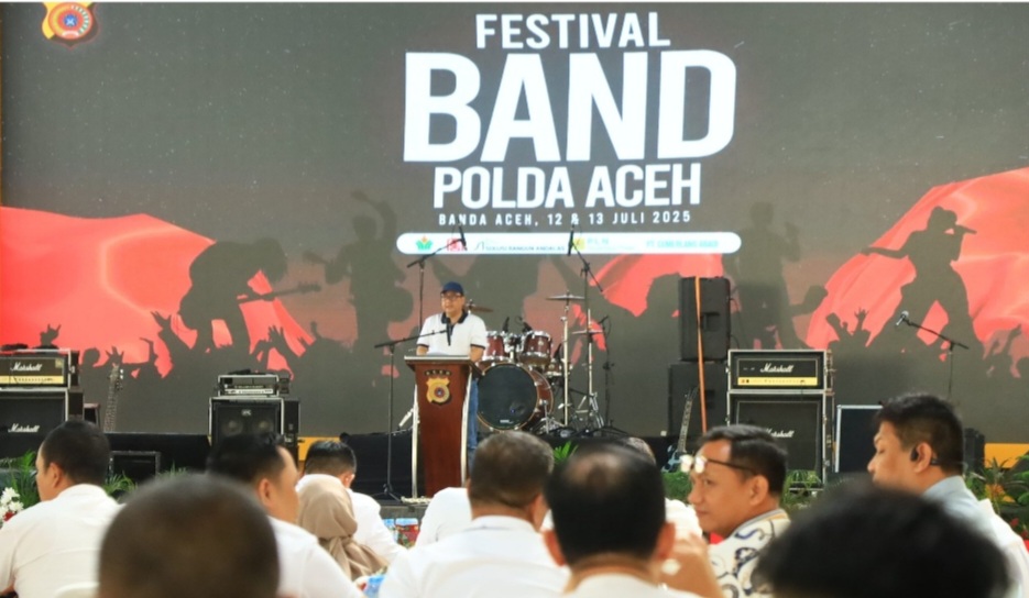 Kapolda Aceh Buka Festival Band Hari Bhayangkara Ke-79