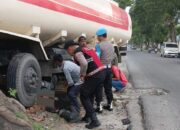 Truk Tangki Kontra Yamaha Aerox Di Jalan Umum P.Siantar – Perdagangan,  1 Tewas