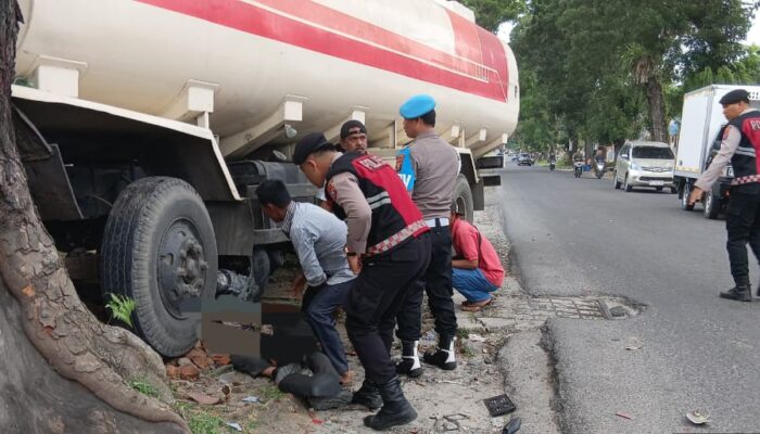 Truk Tangki Kontra Yamaha Aerox Di Jalan Umum P.Siantar – Perdagangan,  1 Tewas