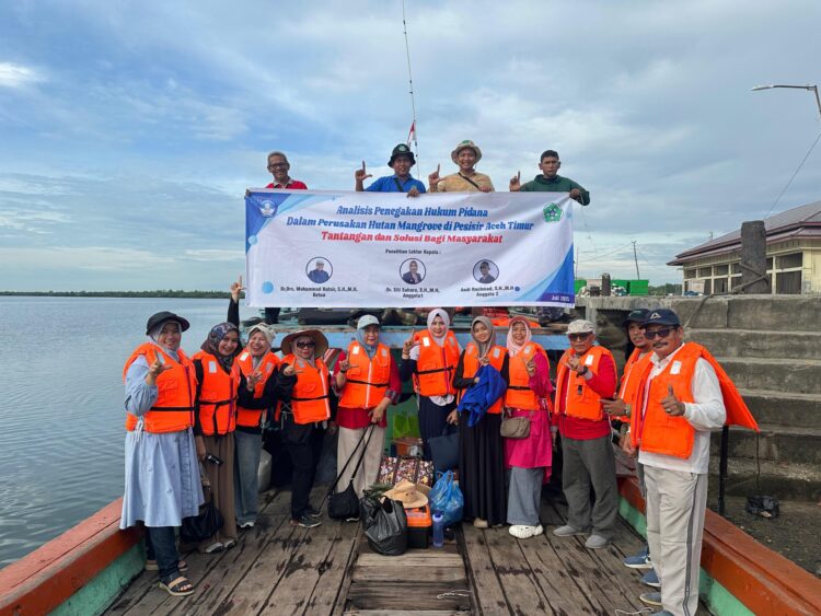 Tim FH Unsam Teliti Perusakan Hutan Mangrove Di Aceh Timur