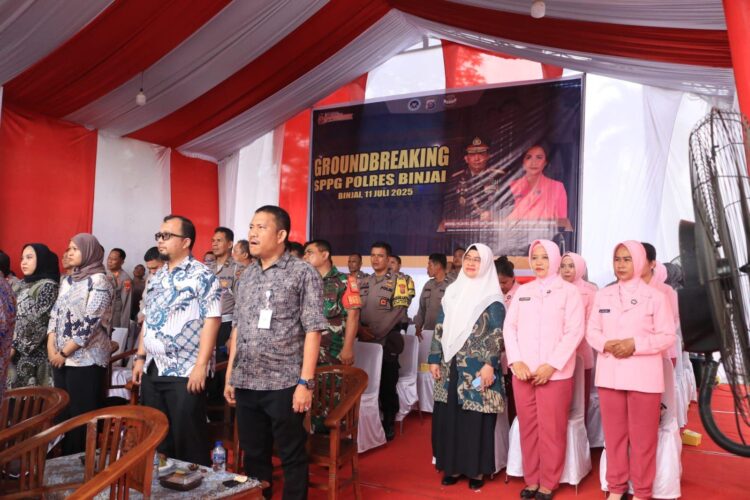 Dukung Pemenuhan Gizi, Pemko Binjai Apresiasi Groundbreaking SPPG Polres Binjai