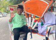 Unik, SD 2 Muhammadiyah Langsa Ajak Siswa Baru Keliling Naik Becak