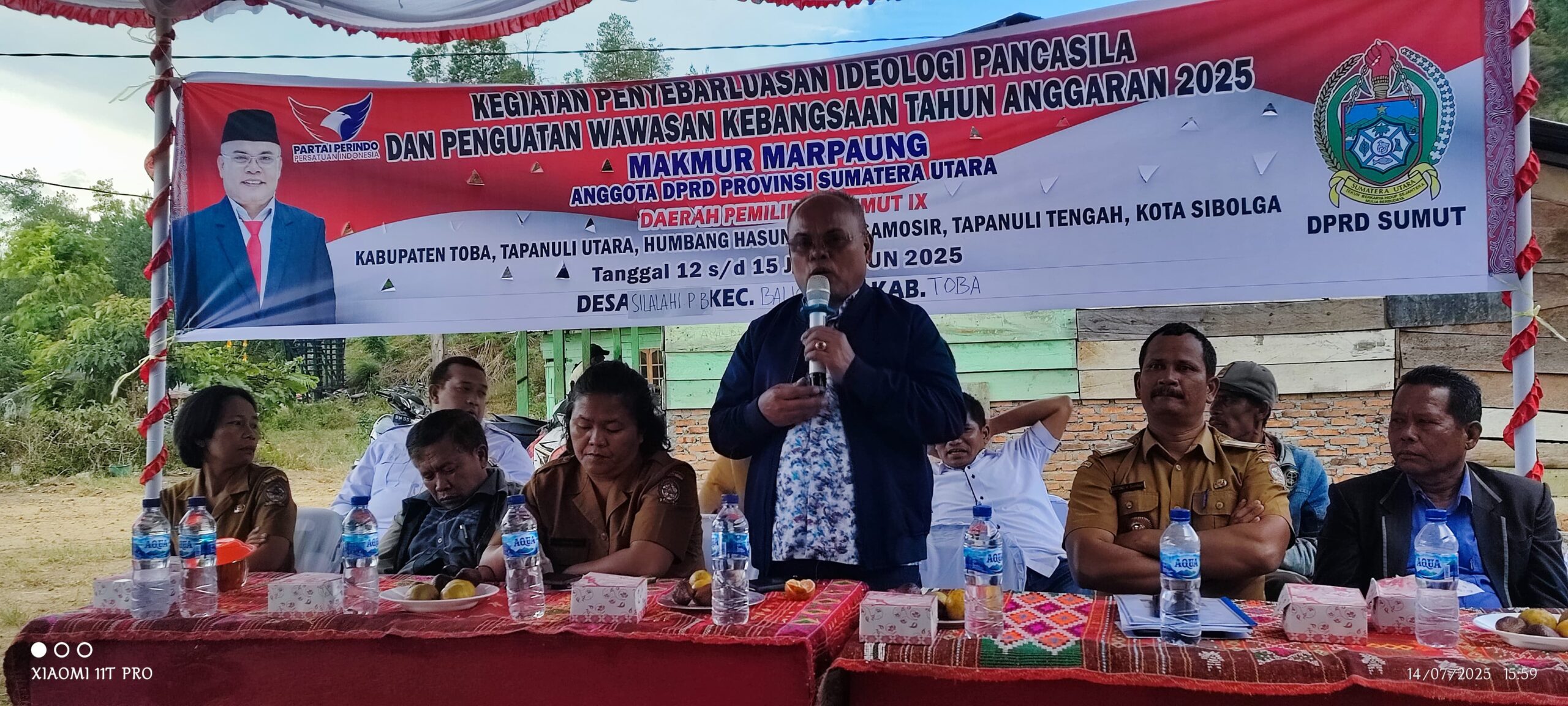 Legislator Perindo Makmur Marpaung Gelar KegiatanPenyebarluasan Ideologi Pancasila Di Tapanuli Raya