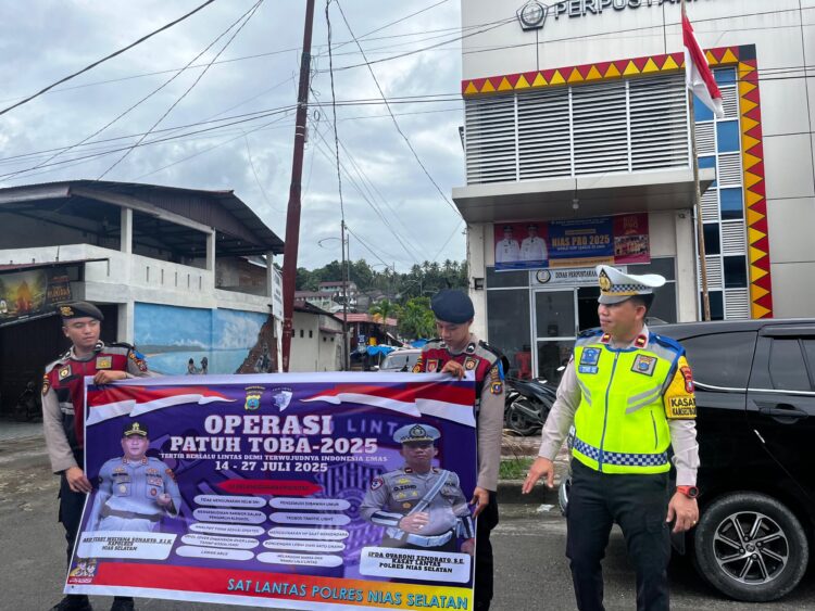 Operasi Patuh Toba, Polres Nisel Tindak 54 Pelanggaran Lalu Lintas