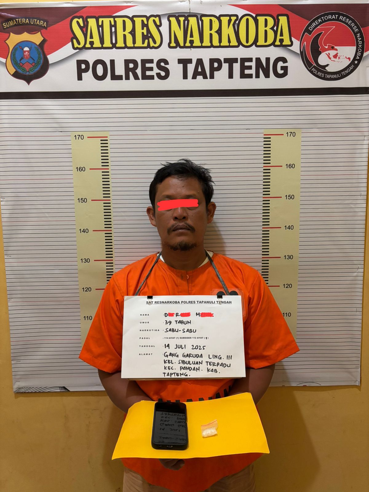 Pengedar Sabu Diamankan Polres Tapteng