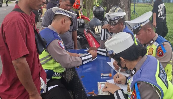 Polres Pematangsiantar Razia Operasi Patuh Toba 2025
