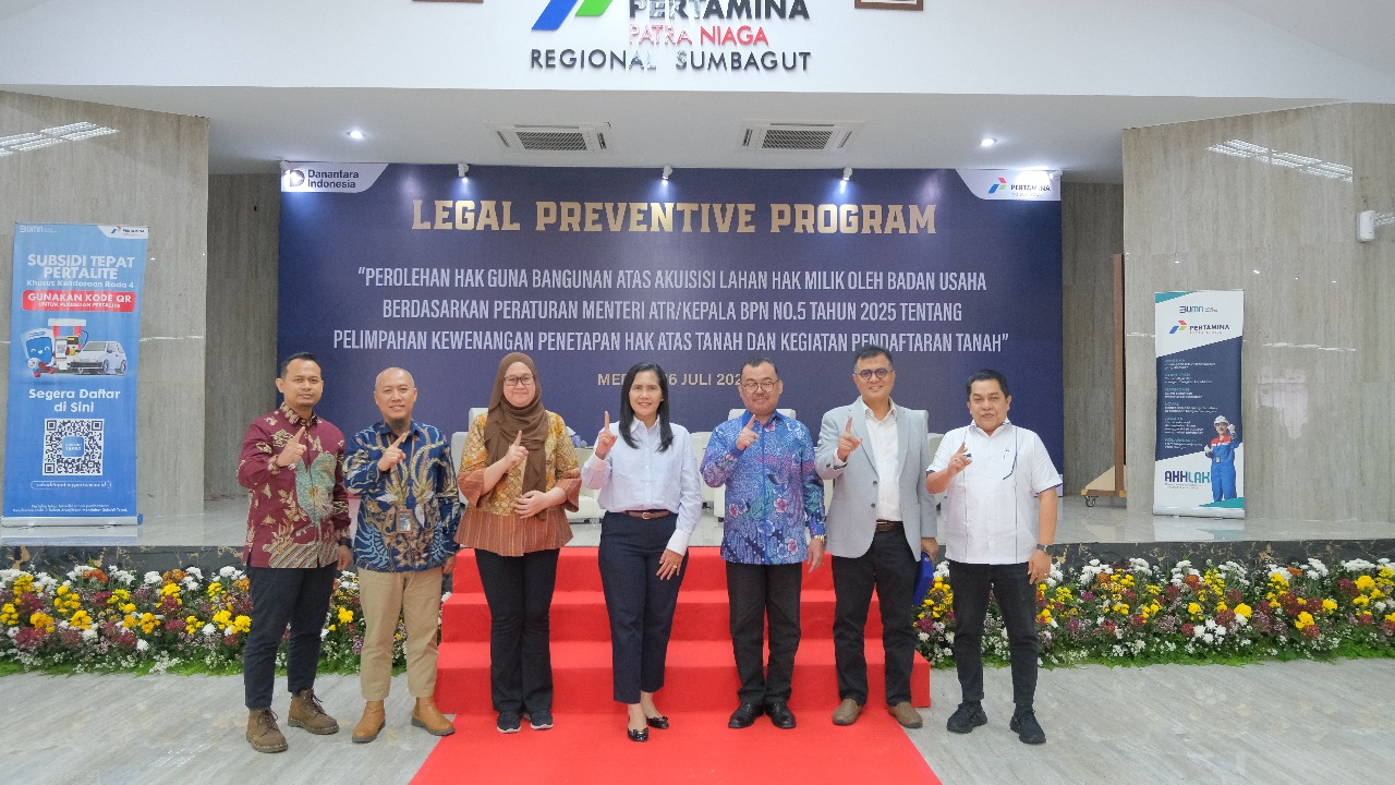 Pertamina Patra Niaga Regional Sumbagut Selenggarakan Legal Preventive Program Bersama Kementerian ATR/BPN