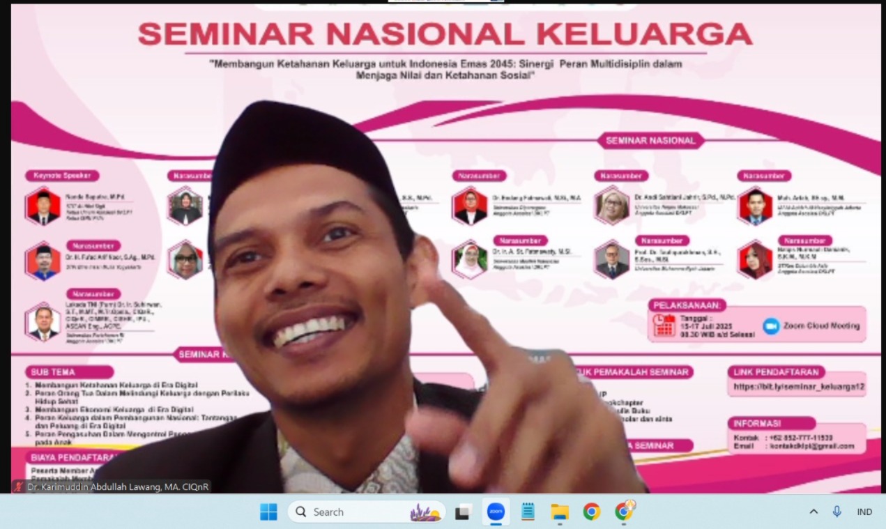Dosen UNISAI Soroti Peran Islah Dan Mediasi Dalam Seminar Nasional Harganas 2025