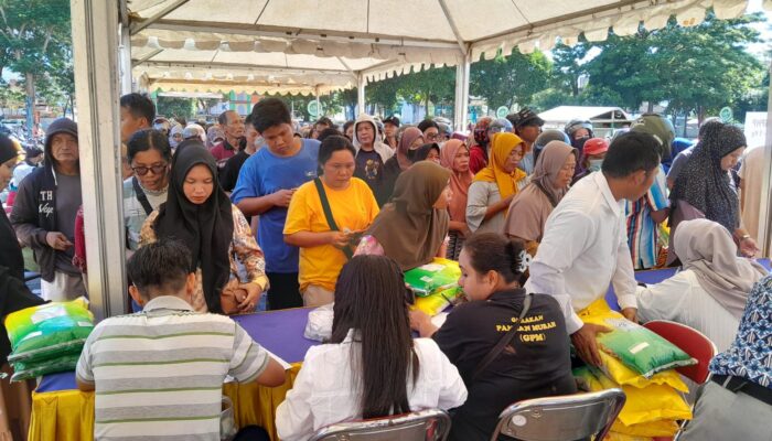 Gerakan Pangan Murah Di Tebing Tinggi Salurkan 30 Ton Beras SPHP