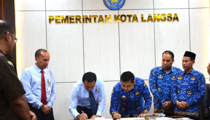 Pemko Langsa MoU Bidang Perdata Dan Tata Usaha Negara Dengan Kejari