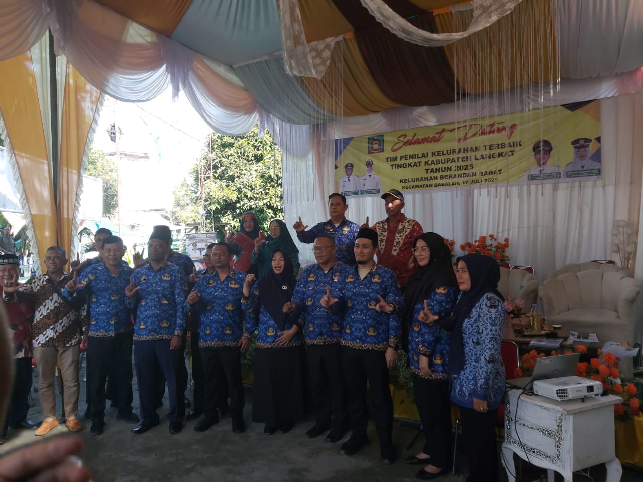 Tim Penilai Kelurahan Terbaik Langkat Kunjungi Brandan Barat