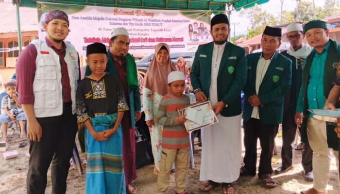 Majelis Dakwah  PW Al Washliyah Sumut Gelar Tabligh Akbar, Silaturahim Da’i dan Khitanan Massal di Taput