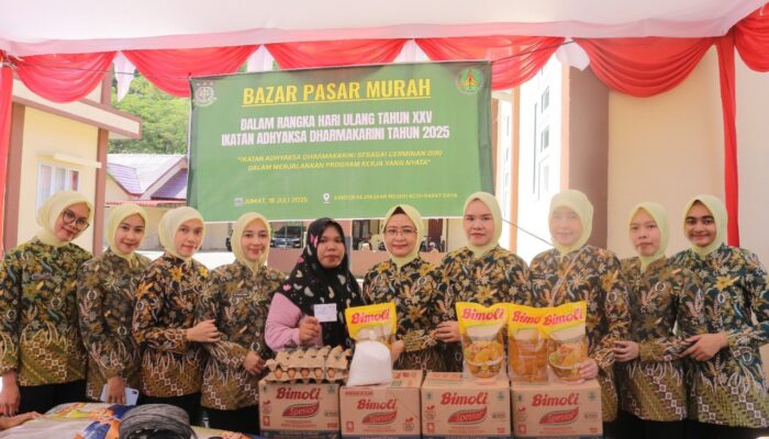 Sikapi Lonjakan Harga Sembako Pasaran, IAD Abdya Gelar Bazar Murah