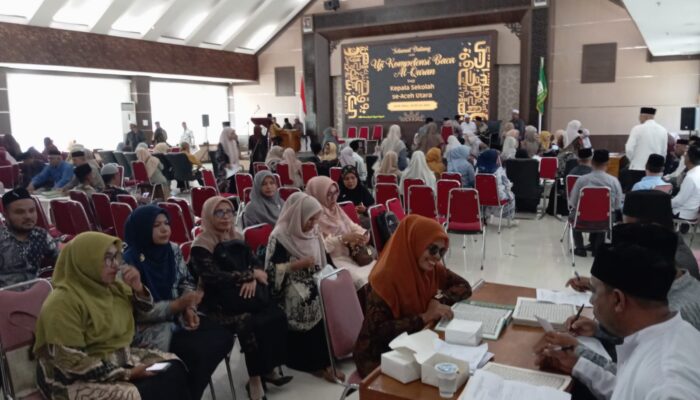 559 Kepsek Aceh Utara Ikuti Uji Kompetensi Baca Al-Qur’an