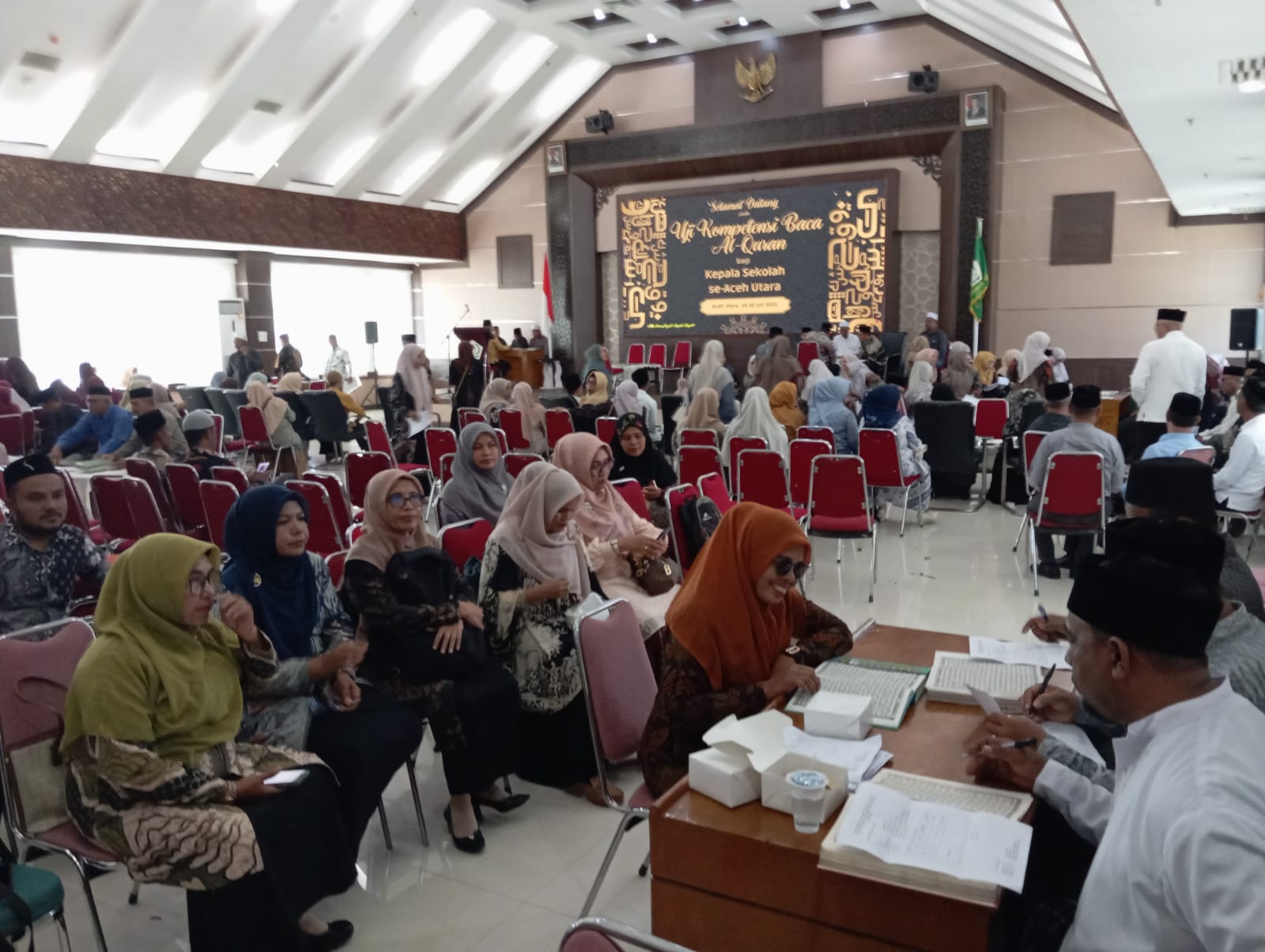559 Kepsek Aceh Utara Ikuti Uji Kompetensi Baca Al-Qur’an