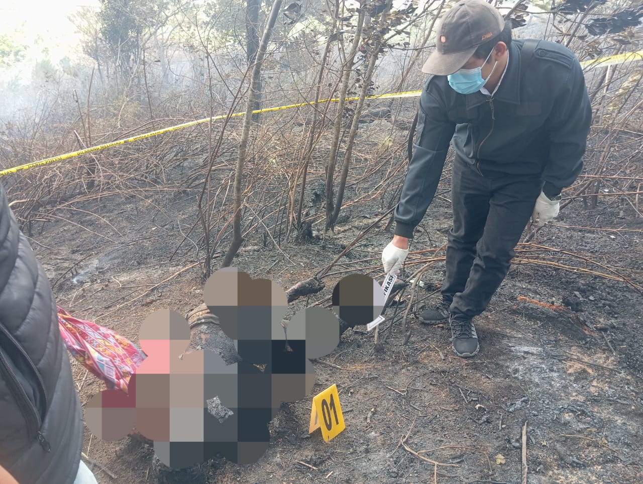 Kebakaran Lahan Di Parsingguran, Ibu Muda Tewas Terpanggang