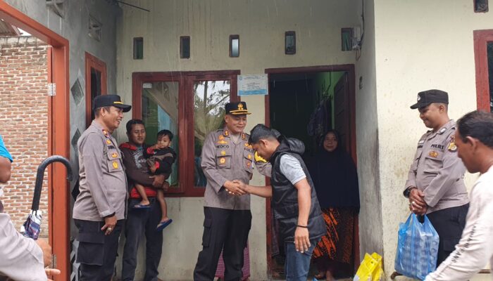 Kapolres Sabang Salurkan Bantuan Warga Terdampak Cuaca Ekstrem