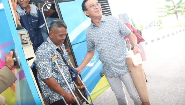 16 Penerima Kaki Dan Tangan Palsu Berterima Kasih Kepada Bupati Tapsel