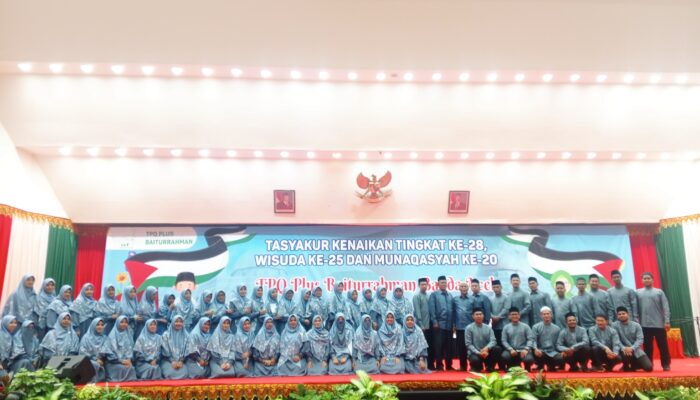 TPQ Plus Baiturrahman Banda Aceh Gelar Tasyakur, Wisuda Dan Munaqasyah