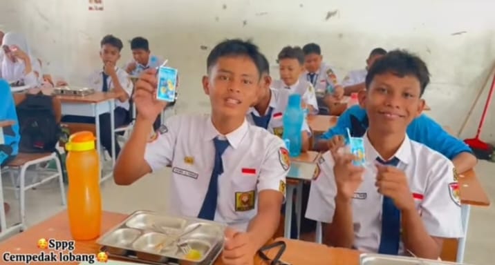 Terima MBG, Pelajar SMPN 1 Sei Rampah Apresiasi Presiden Dan Bupati Sergai