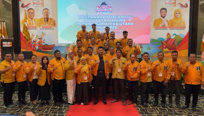 El Adrian Shah Terpilih Aklamasi  Ketua DPD Hanura Sumut Periode 2025-2030
