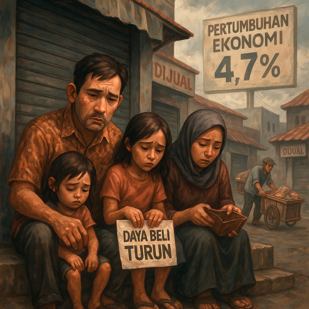 Daya Beli Masyarakat Anjlok, Ekonomi RI Terancam Resesi