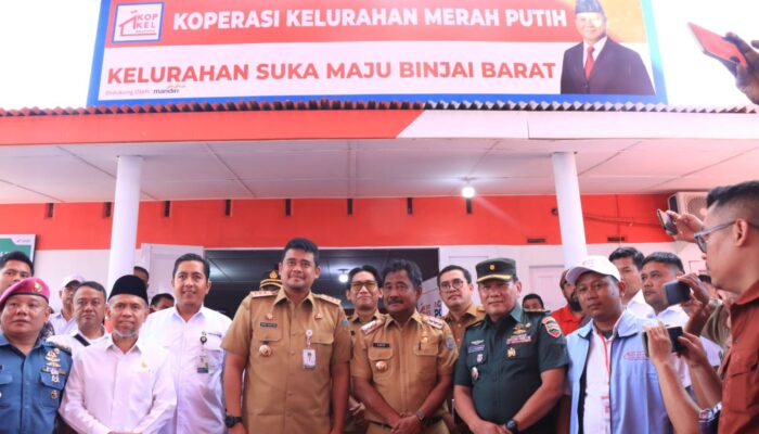 Wujudkan Ekonomi Kerakyatan, Pemko Binjai Resmikan Koperasi Merah Putih