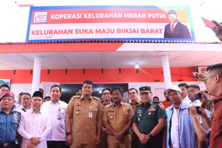 Wujudkan Ekonomi Kerakyatan, Pemko Binjai Resmikan Koperasi Merah Putih