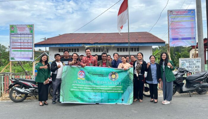 FH USU Sosialisasikan Hak Gugat Lingkungan di Desa Pardamean Sibisa