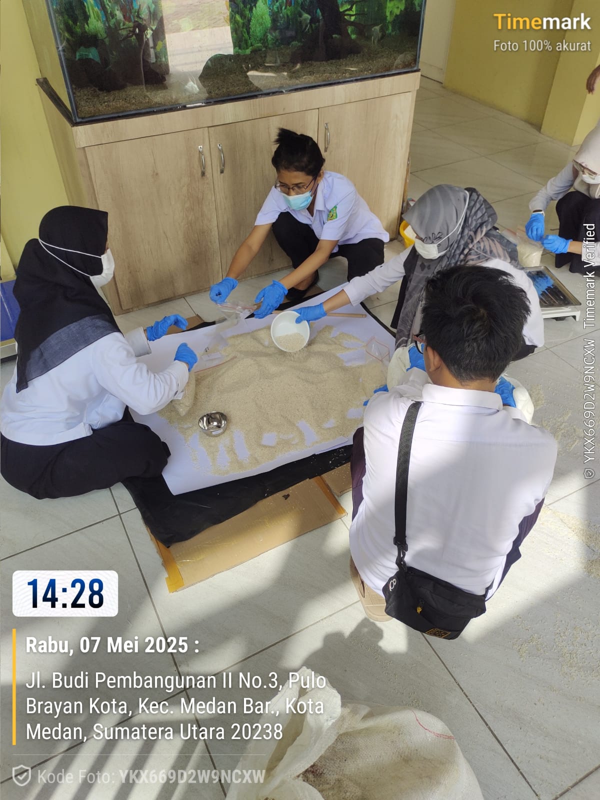 Polres Agara Cek Lab Beras Oplosan