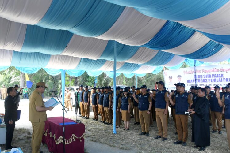 Perdana, Dalam Kurun Waktu 79 Tahun Bupati Deliserdang Lantik 63 Jurusita Pajak