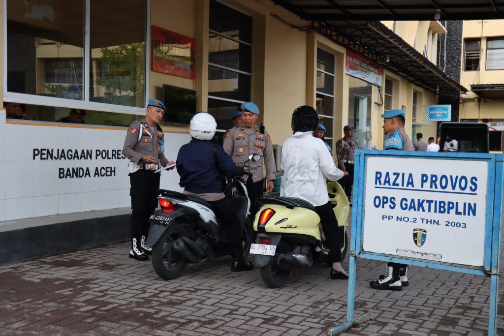 Propam Razia Motor Di Polresta Banda Aceh