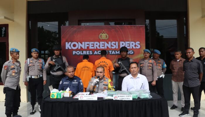 Polres Aceh Tamiang Ungkap Kasus Narkoba 6,2 Kg Sabu