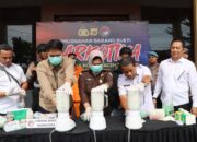 Polres Aceh Tamiang Musnahkan 6,2 Kg Sabu