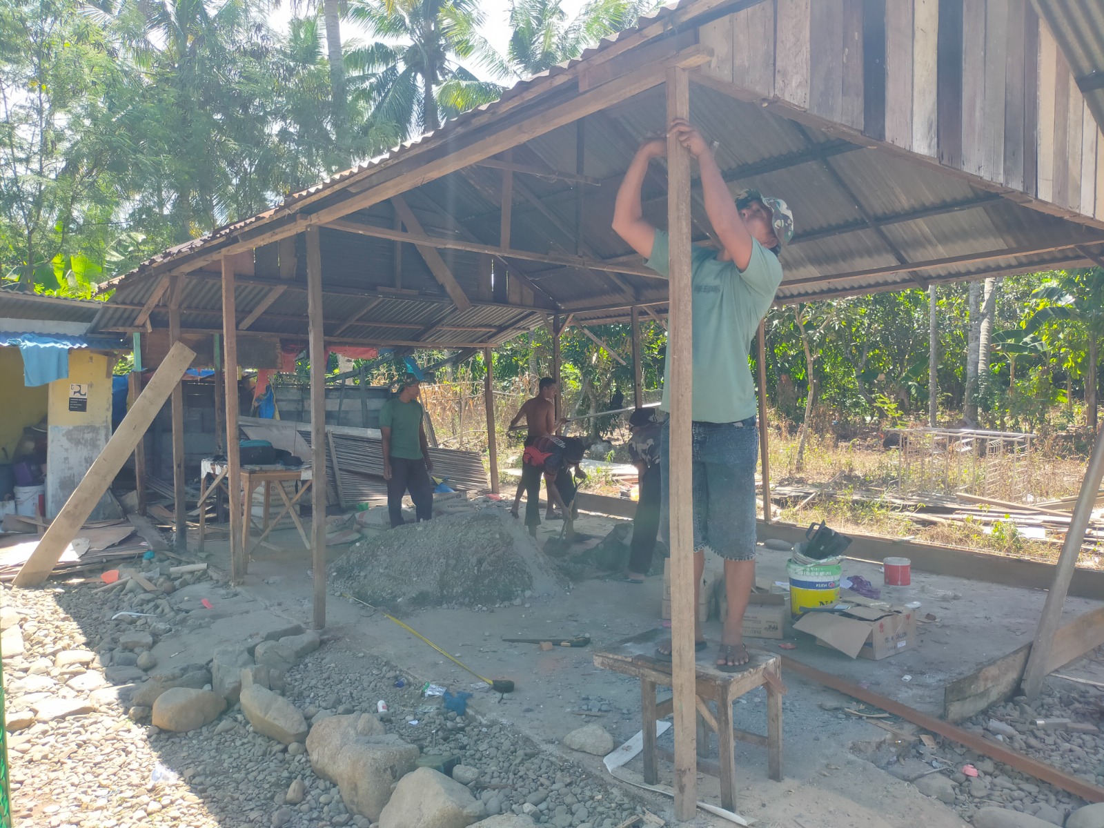 Satgas TMMD Kodim 0108/Agara Bahu-membahu Rehab RTLH