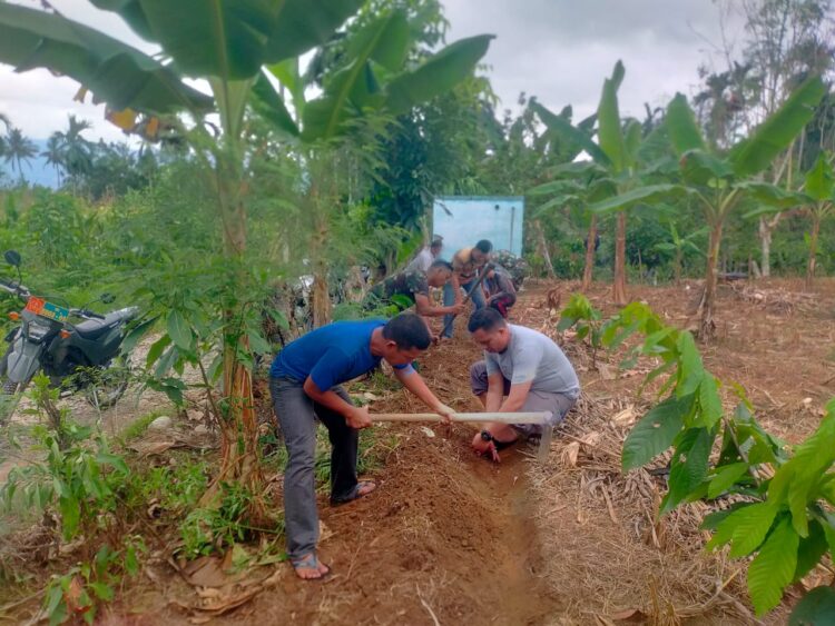 Satgas TMMD Agara Kebut Penyelesaian Jalan dan Pipanisasi Air Bersih