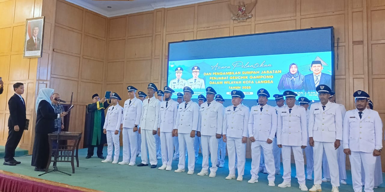23 Pj Geuchik Di Langsa Dilantik Dan 17 Dikukuhkan