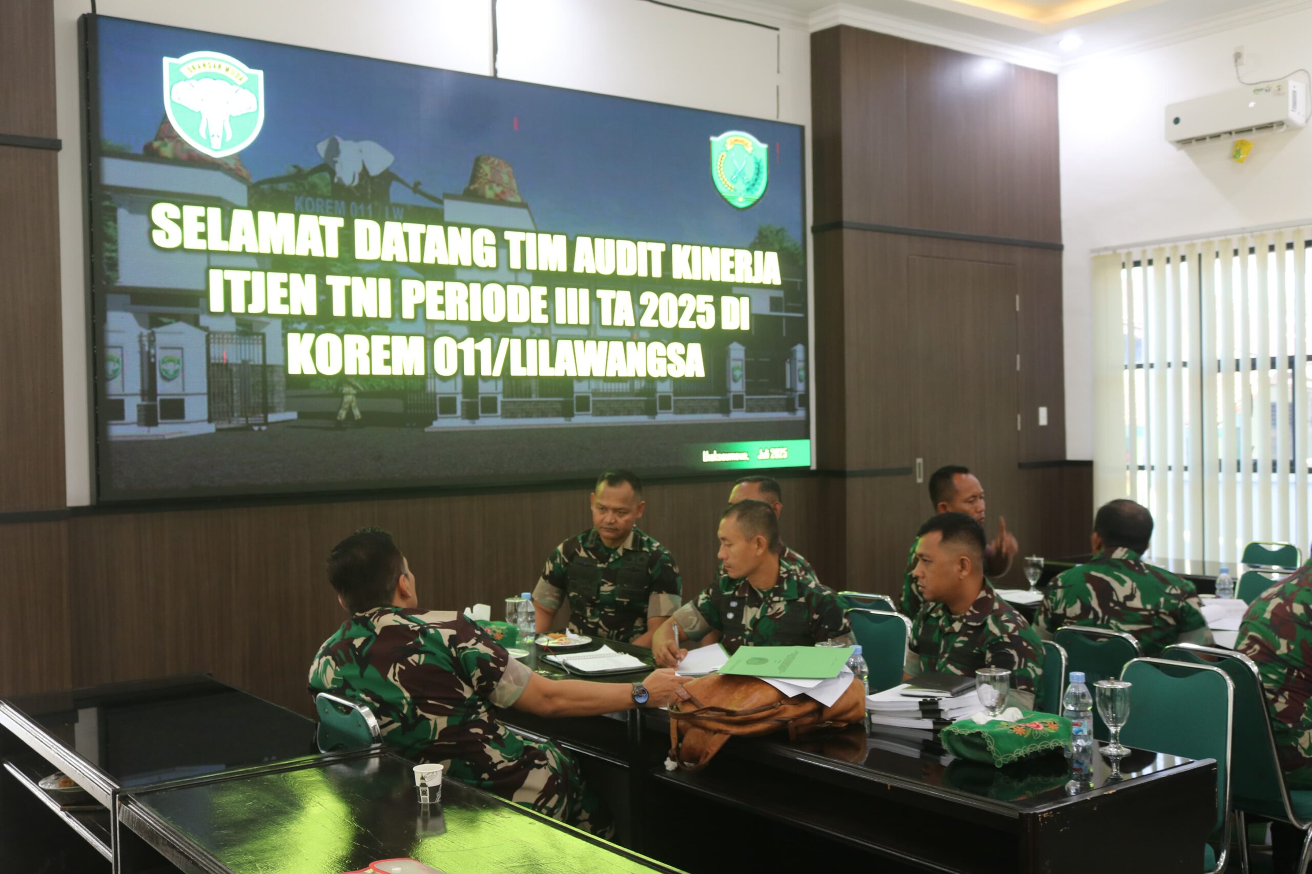 Itjen TNI Audit Korem 011/Lilawangsa: Fokus Peningkatan Kinerja Dan Ketaatan Prajurit