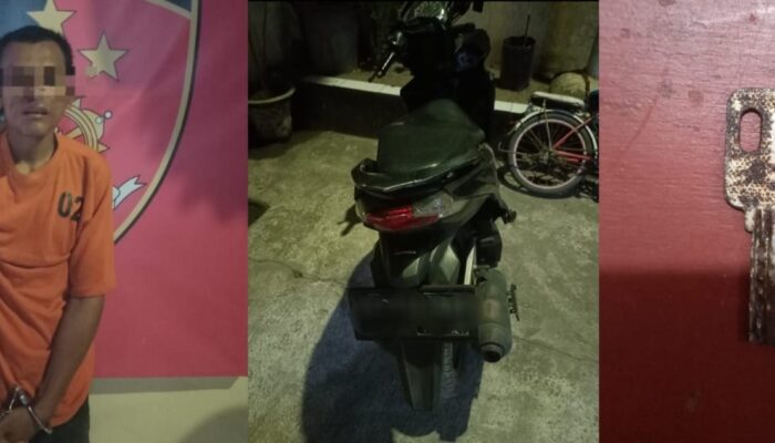 Reskrim Polsek Binjai Utara Amankan Pelaku Curanmor